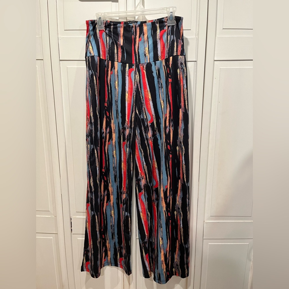 High rise palazzo pants‎ size large NWOT